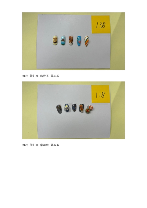 四技 201 班 :第二名作品
